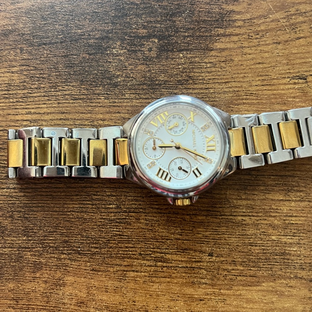 Michael Kors Silver and Gold Women's Watch